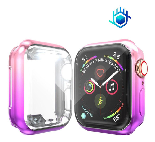 Imagen 4 de 5 de Funda Para Apple Watch Premium Con Mica Protectora Mujer 3d