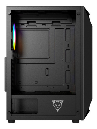 O gabinete Ocelot Gaming Polygon-E5 Atx com 4 ventiladores inclui a cor preta