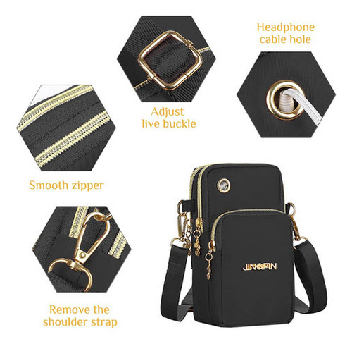 Bolsa Amarillo Con Negro/ Yellow Bag With Black Color Negro Color de la correa de hombro Negro Diseño de la tela Liso