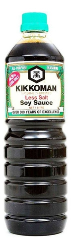  Kikkoman molho de soja shoyu less salt 1L