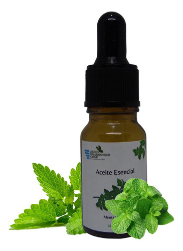 Aceite Esencial De Menta Piperita 100% Puro Y Orgánico 10 Ml