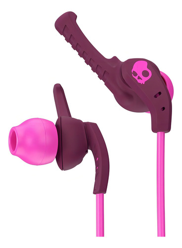 Skullcandy Plum/pink Auricular C/mic Fitness Resist Sudor Color Rojo