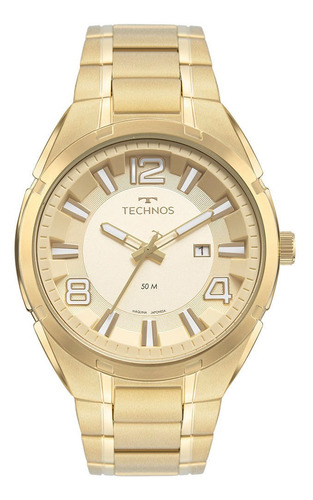 Relógio Masculino Technos Skymaster Dourado A Prova D'água