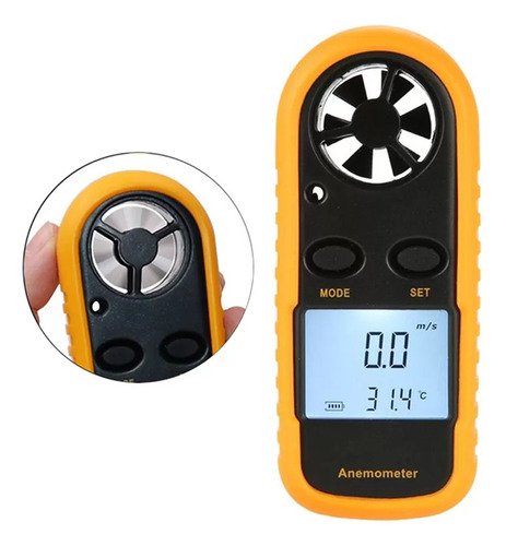 Anemómetro Digital Portátil - Intell Smart - Original