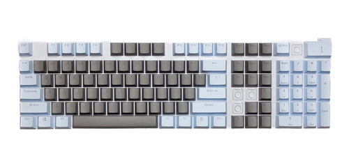 Keycaps Set Color Celeste Pastel + Gris