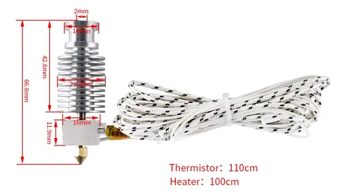 Impresora 3d J- Hotend Para Extrusora Kp3s Para Filamento B