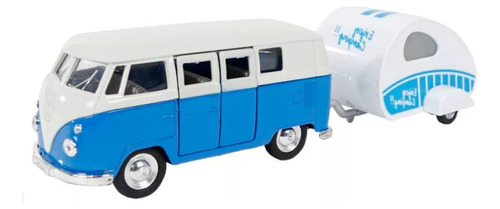 Welly Retro Set Volkswagen T1 Bus + Caravan 49720f-2gw(a)