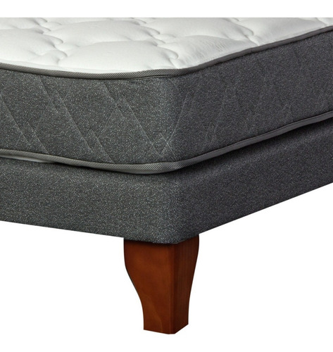 Imagen 3 de 4 de Cama Sertapedic 1,5 Plazas Gris