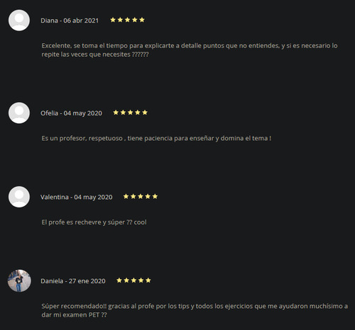Profesor De Inglés Con Experiencia Método Práctico Y Efect