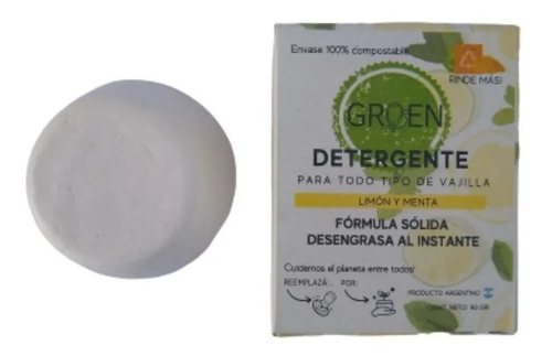 Imagen 1 de 10 de Detergente Sólido Groen Sin Envases Plásticos - Eco