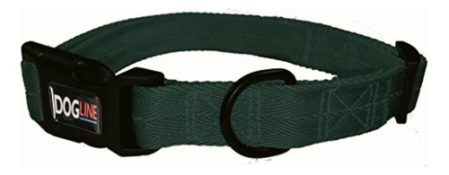 Dogline Collar De Nylon, Color Turquesa Obscuro, Grande