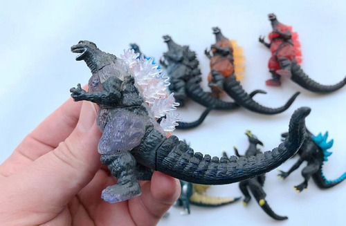 Juego De 10 Figuras De Acción De Gojira Godzilla Pvc