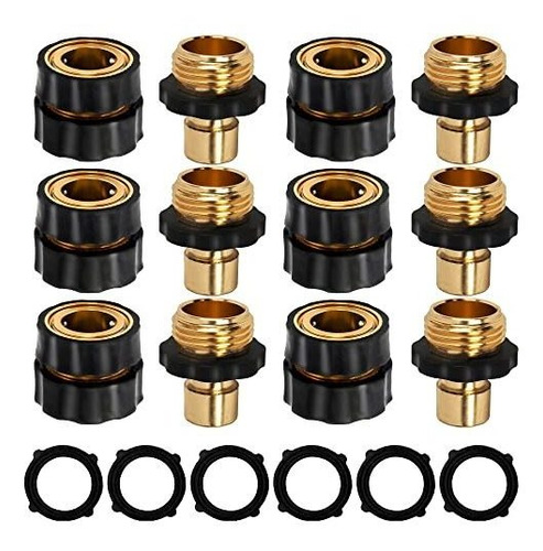 Conector Rápido Para Manguera De Jardín Nerosun De 3/4 Pulga