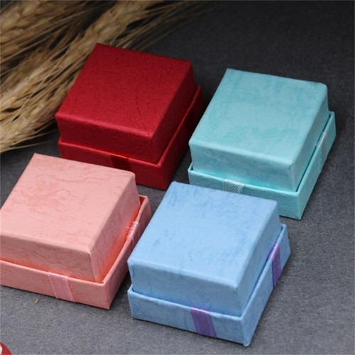 Imagen 3 de 4 de 24 X Cajas De 5x5 Cms Para Joyas Joyería Regalo Anillo Aros