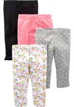Comprar Simple Joy By Carters Paquete De 4 Pantalones Para Niñas
