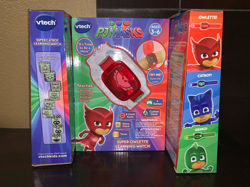 Reloj Pj Mask Súper Carboy, Súper Gekko Vtech Para Niño