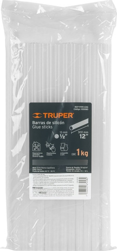 Barras De Silicona Para Pistola 1/2'' 13mm Largo 30cm Truper