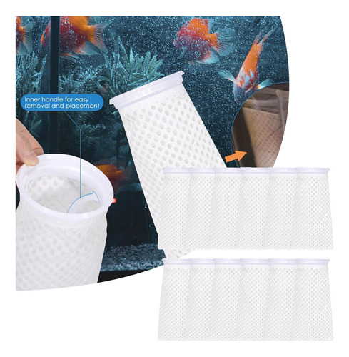 Calcetines De Filtro De Acuario De 12x Bolsas De Filtración