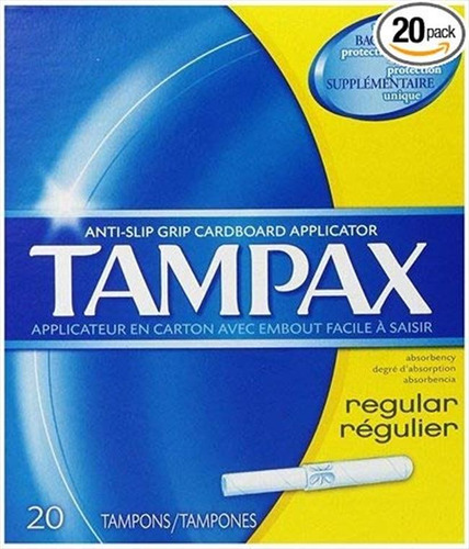 Los Tampones Tampax Con Flushable Cartón Aplicador - Regular