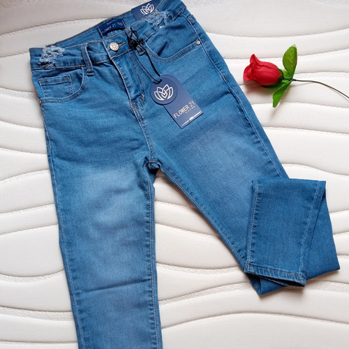 Pantalon Para Dama Skinny Jean Clasico Azul Claro