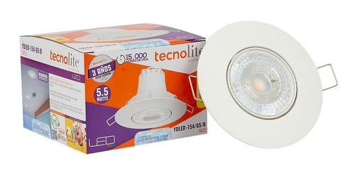 Imagen 4 de 7 de Bala Led Blanco, 5,5w, Luz Día, Dirigible, Interior