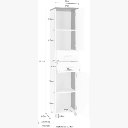 Tolva Para Baño Muebles Vertical En Melamina