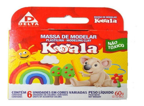Massa De Modelar 06 Cores - Koala