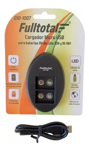 Cargador Micro Usb Linea  Para Baterías Litio 010-1007