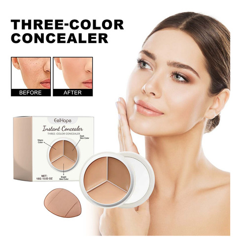 El Corrector De Tres Colores Oculta Las Ojeras Y La Pigmenta