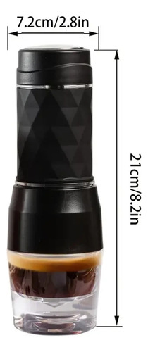 Blanco Máquina Espresso Cafetera Portátil Cápsula Y Café 1p