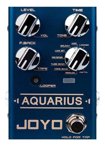 Pedal de efeito Joyo Revolution Aquarius R-07  azul