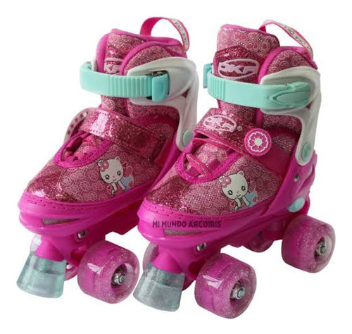 Patines 4 Ruedas O Lineal Original Oka Modelo Hello Kitty 