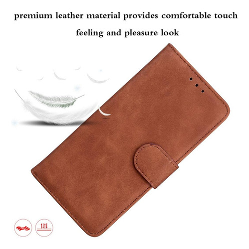 Funda Tipo Cartera Magnética De Piel Sintética Para Oppo A58 4g Con Ranuras Para Tarjetas Y Funda Protectora Con Función Atril