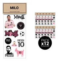Comprar Souvenirs Cumple Stickers Futbol Personalizado X 12 Planchas
