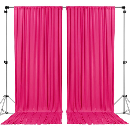 Cortinas Telón De Fondo Poliéster Para Eventos 10x8 Pies