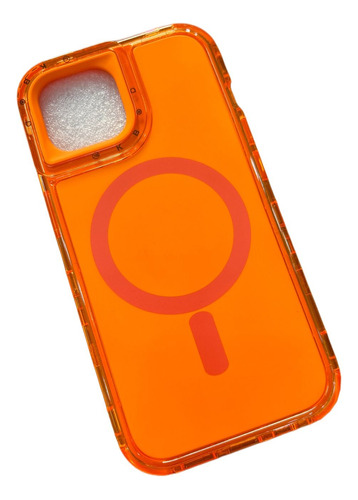 Funda Magsafe 360 Naranja Para iPhone 15 Pro