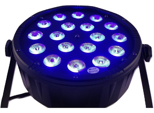 Imagen 5 de 7 de Luz Cañon Led Steelpro 518-3par 18leds 5watts Rgb Dmx512