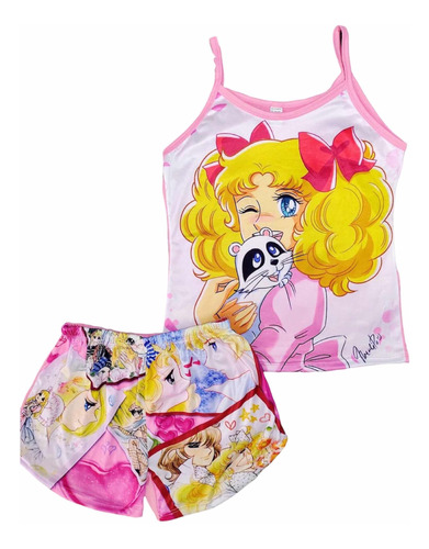 Pijama Sailor Moon Short Y Blusa Unitalla