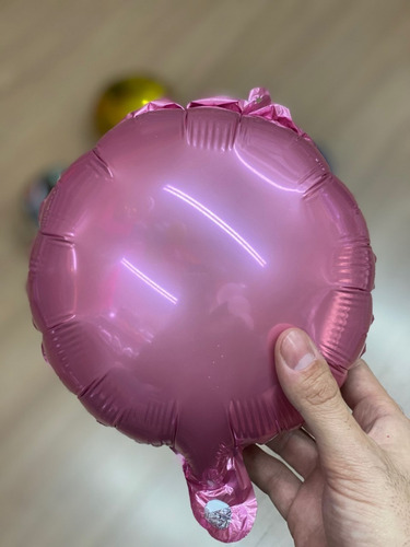 20 Balão Metalizado Redondo 22cm Peq Centro De Mesa