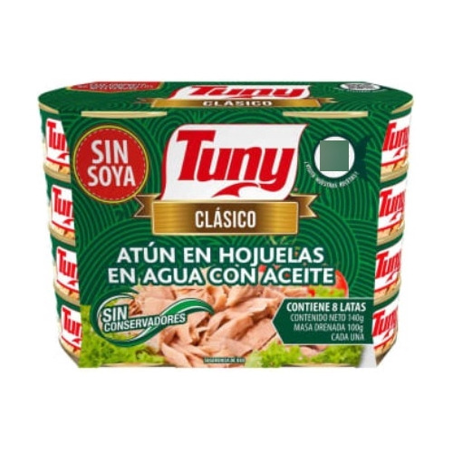 Atun En Aceite Tuny 8 Latas De 140g C/u