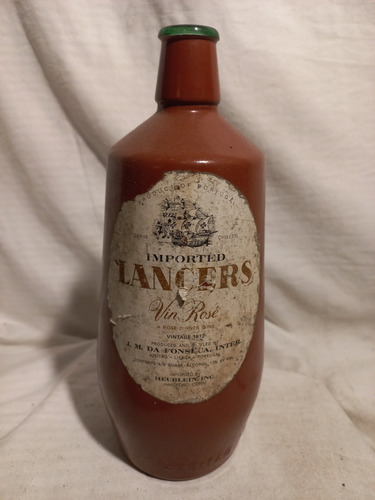 Botella De Vidrio, Lancers, Altura 22 Cm.