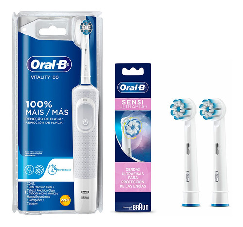 Pack Cepillo Eléctrico Oral-b Vitality+rept Sensitive 2ud