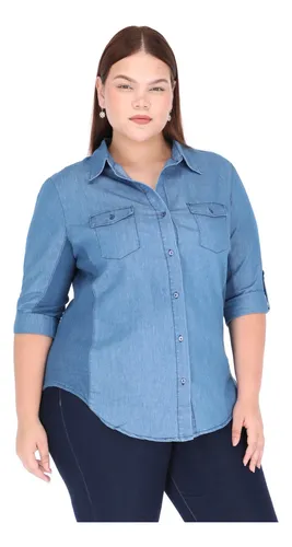 Camisa De Mezclilla Mujer MercadoLibre