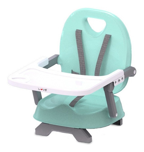 Silla Comer Bebé Portasilla Booster Plegable Bandeja Viajes Color Verde
