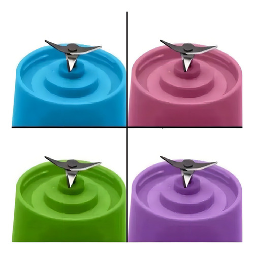 Mini Liquidificador Portátil Recarregável Usb Mixer Academia Cor Rosa