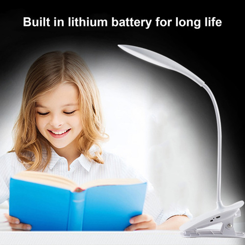 Lámpara De Escritorio Book S Con Luz Led De Lectura Recargab