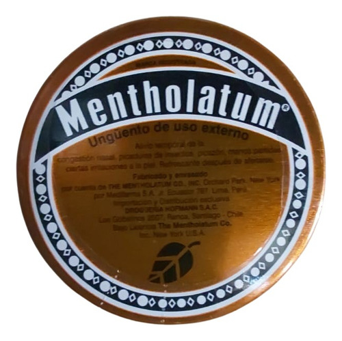 Mentholatum Lata 12gr X 20 Unidades