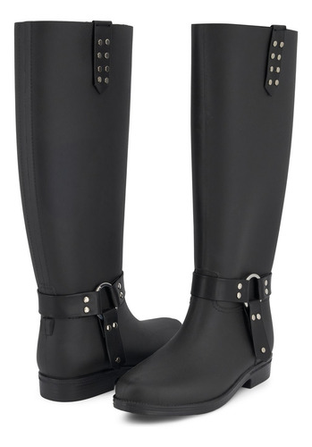 Bota Formal 9273573ve Suela Goma Mujer Sin Tacon De Ponerse