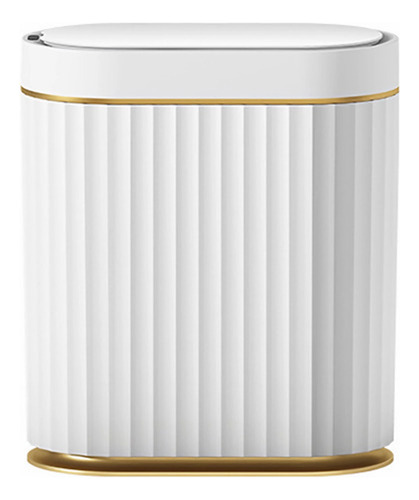 Lixeira Automática Com Sensor Borda Dourada 7 Litros Premium