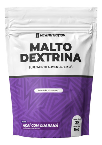 Maltodextrina 1kg Açaí Com Guaraná Newnutrition